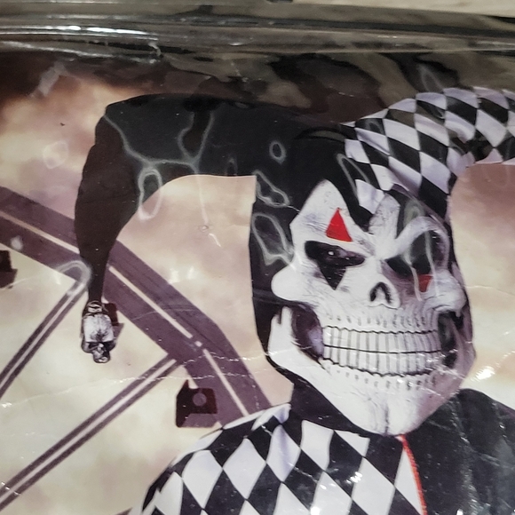 Evil Jester Boys size medium 10- 12 Halloween costume Read - Picture 10 of 10